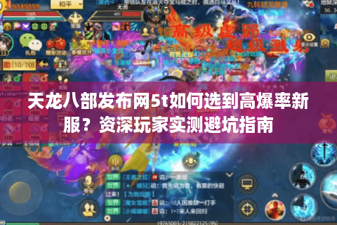 天龙八部发布网5t如何选到高爆率新服？资深玩家实测避坑指南
