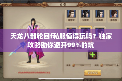 天龙八部轮回f私服值得玩吗？独家攻略助你避开99%的坑