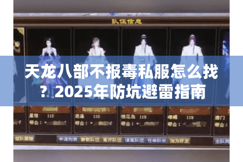 天龙八部不报毒私服怎么找？2025年防坑避雷指南