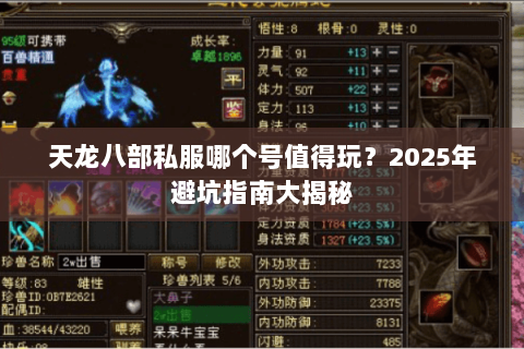 天龙八部私服哪个号值得玩？2025年避坑指南大揭秘