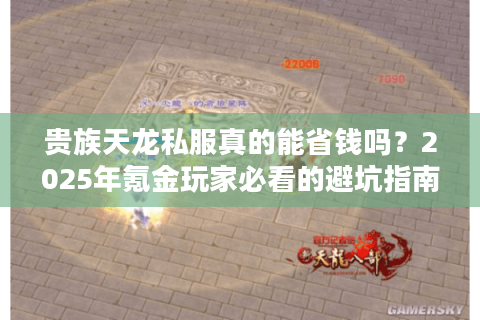 贵族天龙私服真的能省钱吗?2025年氪金玩家必看的避坑指南 贵族天龙私服真的能省钱吗?2025年氪金玩家必看的避坑指南