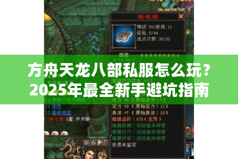 方舟天龙八部私服怎么玩？2025年最全新手避坑指南