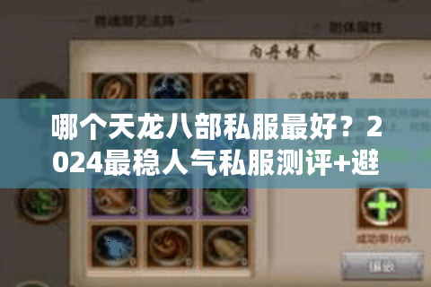 哪个天龙八部私服最好?2024最稳人气私服测评+避坑指南 哪个天龙八部私服最好?2024最稳人气私服测评+避坑指南