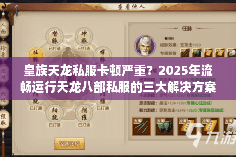 皇族天龙私服卡顿严重？2025年流畅运行天龙八部私服的三大解决方案