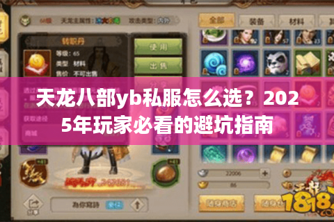 天龙八部yb私服怎么选？2025年玩家必看的避坑指南