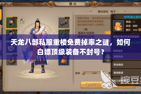 天龙八部私服重楼免费掉率之谜，如何白嫖顶级装备不封号？