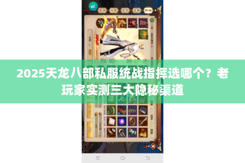 2025天龙八部私服统战指挥选哪个？老玩家实测三大隐秘渠道