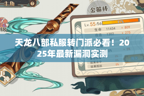 天龙八部私服转门派必看！2025年最新漏洞实测