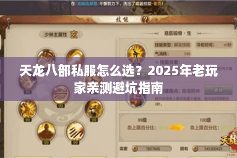天龙八部私服怎么选？2025年老玩家亲测避坑指南
