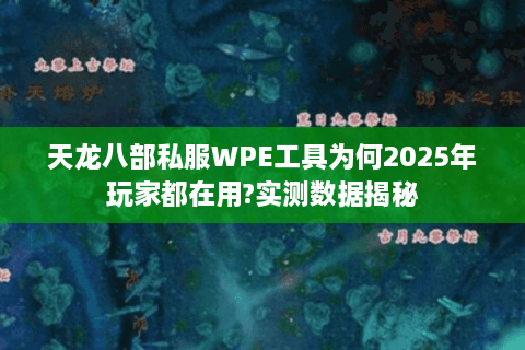 天龙八部私服WPE工具为何2025年玩家都在用?实测数据揭秘 天龙八部私服WPE工具为何2025年玩家都在用?实测数据揭秘