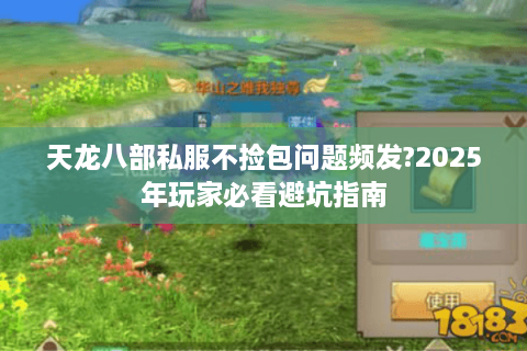 天龙八部私服不捡包问题频发?2025年玩家必看避坑指南