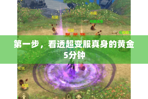 第一步，看透超变服真身的黄金5分钟