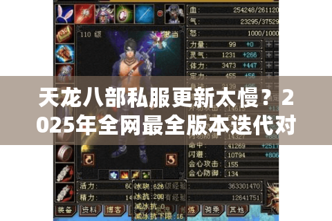 天龙八部私服更新太慢？2025年全网最全版本迭代对比评测