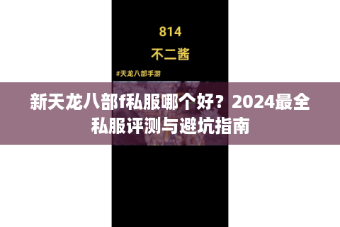 新天龙八部f私服哪个好？2024最全私服评测与避坑指南
