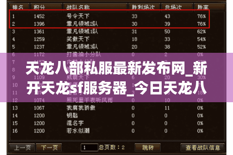 天龙八部私服最新发布网_新开天龙sf服务器_今日天龙八部开服列表