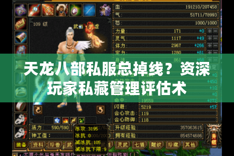 天龙八部私服总掉线？资深玩家私藏管理评估术