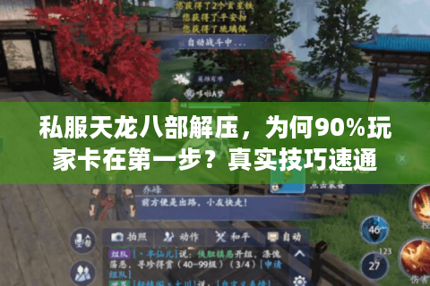 私服天龙八部解压，为何90%玩家卡在第一步？真实技巧速通