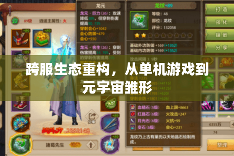 跨服生态重构,从单机游戏到元宇宙雏形 跨服生态重构,从单机游戏到元宇宙雏形