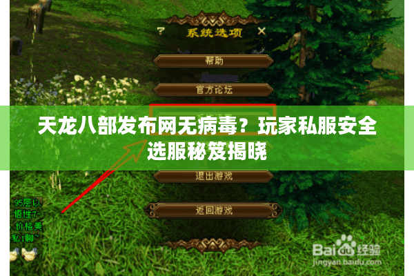 天龙八部发布网无病毒？玩家私服安全选服秘笈揭晓