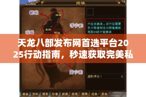 天龙八部发布网首选平台2025行动指南，秒速获取完美私服体验