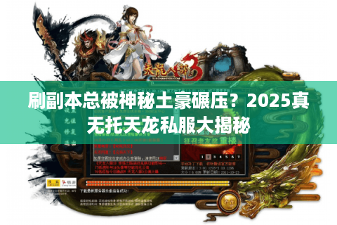 刷副本总被神秘土豪碾压？2025真无托天龙私服大揭秘