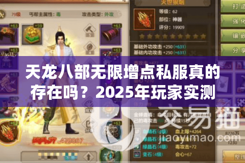 天龙八部无限增点私服真的存在吗?2025年玩家实测避坑指南 天龙八部无限增点私服真的存在吗?2025年玩家实测避坑指南