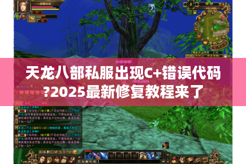 天龙八部私服出现C+错误代码?2025最新修复教程来了