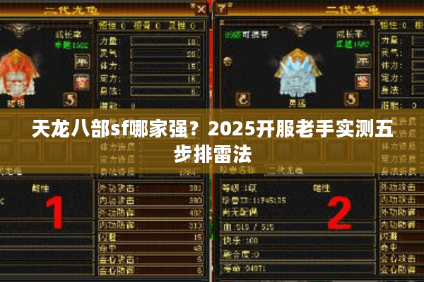 天龙八部sf哪家强？2025开服老手实测五步排雷法