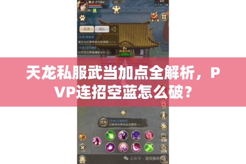 天龙私服武当加点全解析，PVP连招空蓝怎么破？
