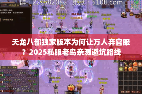 天龙八部独家版本为何让万人弃官服？2025私服老鸟亲测避坑路线