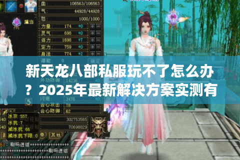 新天龙八部私服玩不了怎么办？2025年最新解决方案实测有效