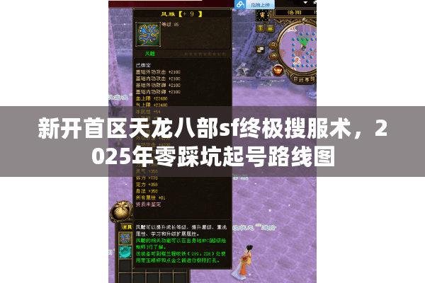 新开首区天龙八部sf终极搜服术，2025年零踩坑起号路线图