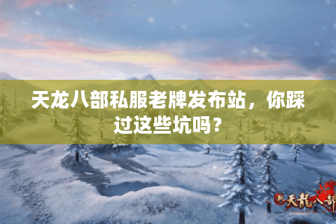 天龙八部私服老牌发布站，你踩过这些坑吗？