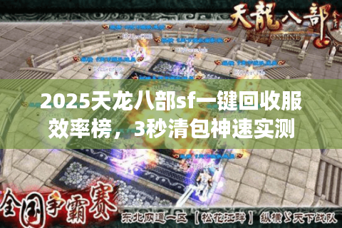 2025天龙八部sf一键回收服效率榜，3秒清包神速实测