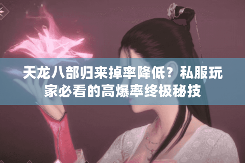 天龙八部归来掉率降低？私服玩家必看的高爆率终极秘技