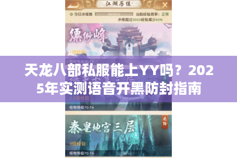 天龙八部私服能上YY吗？2025年实测语音开黑防封指南