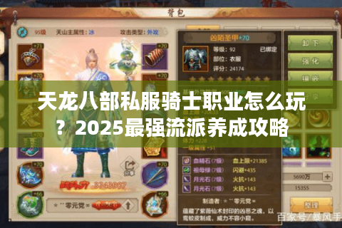 天龙八部私服骑士职业怎么玩？2025最强流派养成攻略