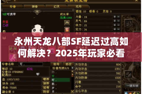 永州天龙八部SF延迟过高如何解决？2025年玩家必看的联机优化指南