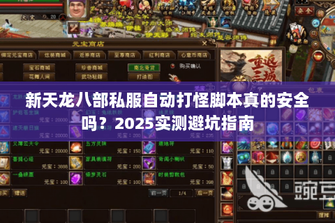 新天龙八部私服自动打怪脚本真的安全吗？2025实测避坑指南