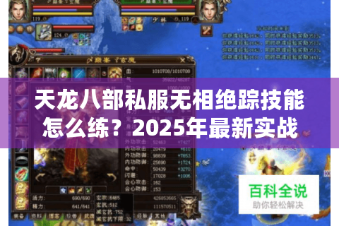 天龙八部私服无相绝踪技能怎么练？2025年最新实战攻略