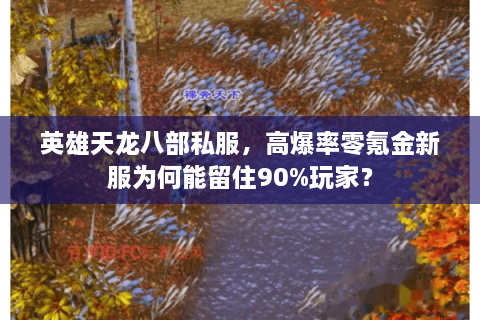 英雄天龙八部私服，高爆率零氪金新服为何能留住90%玩家？