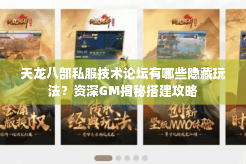 天龙八部私服技术论坛有哪些隐藏玩法？资深GM揭秘搭建攻略