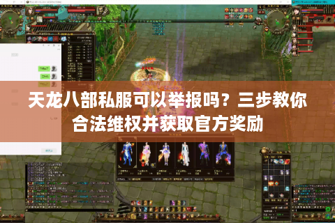 天龙八部私服可以举报吗？三步教你合法维权并获取官方奖励