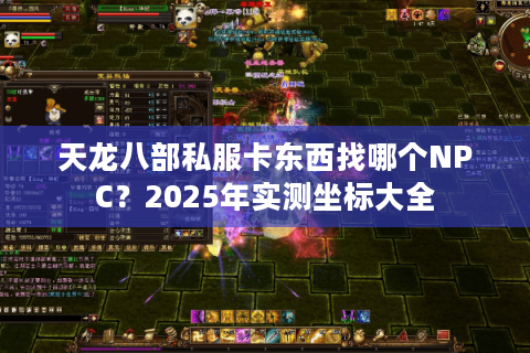 天龙八部私服卡东西找哪个NPC？2025年实测坐标大全