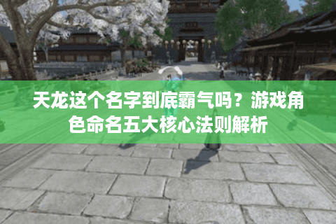 天龙这个名字到底霸气吗？游戏角色命名五大核心法则解析