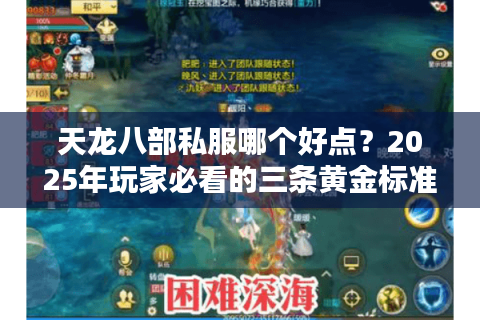 天龙八部私服哪个好点？2025年玩家必看的三条黄金标准
