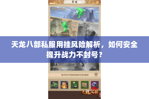 天龙八部私服用挂风险解析，如何安全提升战力不封号？