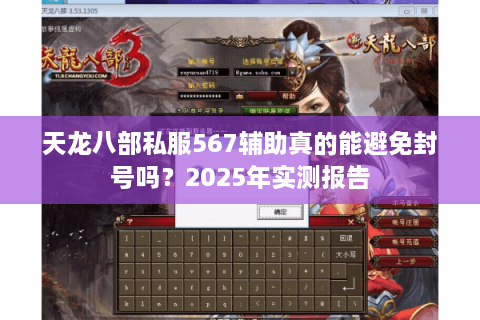天龙八部私服567辅助真的能避免封号吗？2025年实测报告