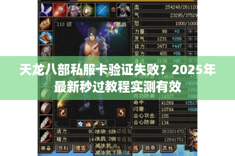 天龙八部私服卡验证失败？2025年最新秒过教程实测有效