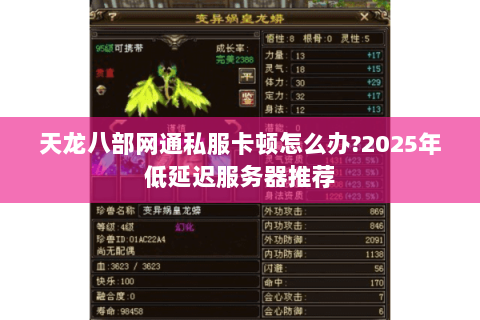 天龙八部网通私服卡顿怎么办?2025年低延迟服务器推荐